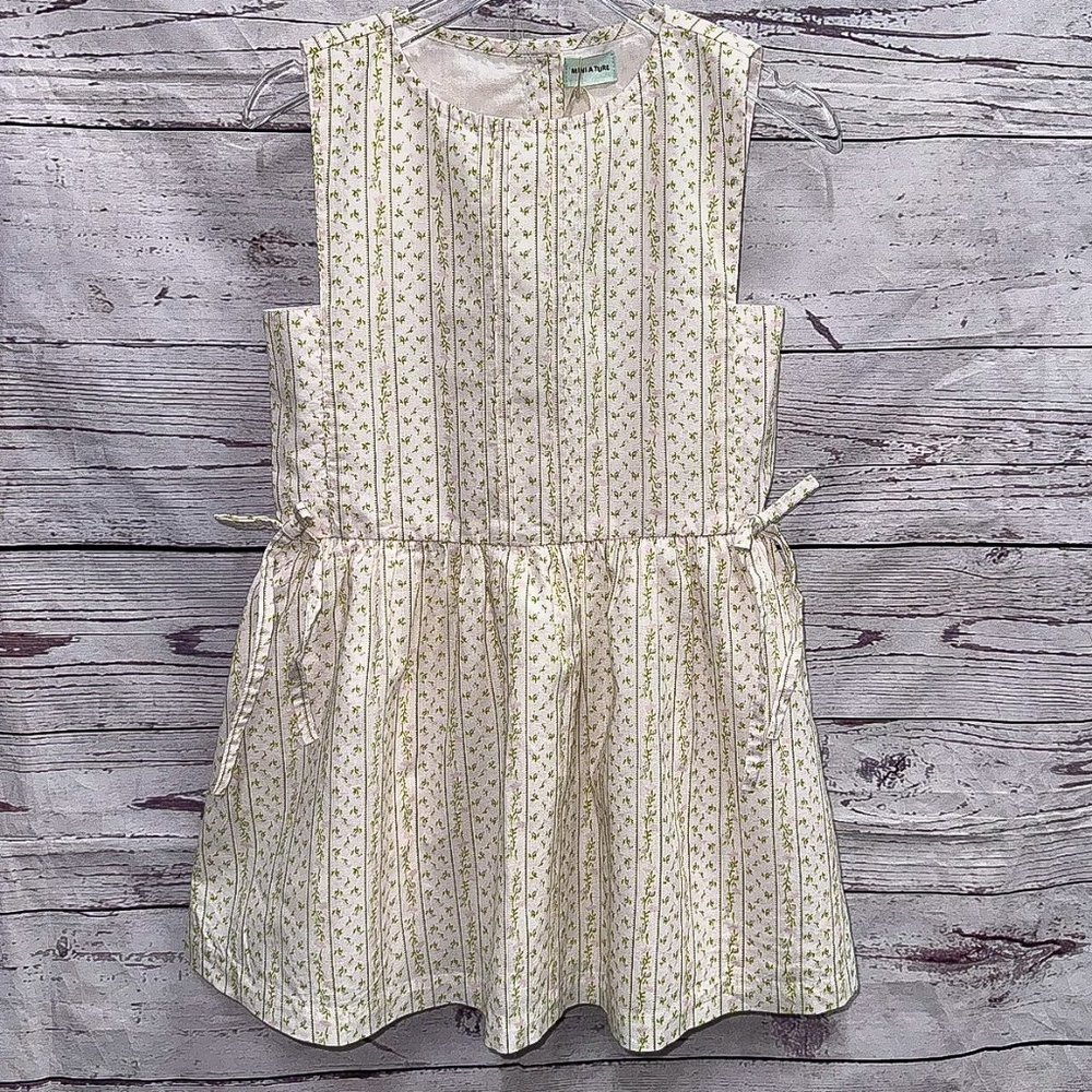 Mini A Ture Sofie Floral Print Dress With Cute Bow Detailing Size 4 Years